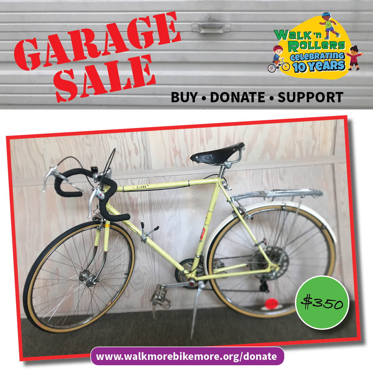 WalkAndRollers's tweet image. Whoo Hoo! We are down to some vintage bikes, t-shirts ($5) and Bike Lights ($5/pair). Make us an offer on the bikes and we'll throw in lights or a shirt! #garagesale #fundraiser @JimPocrass @bikinginla @StreetsblogLA