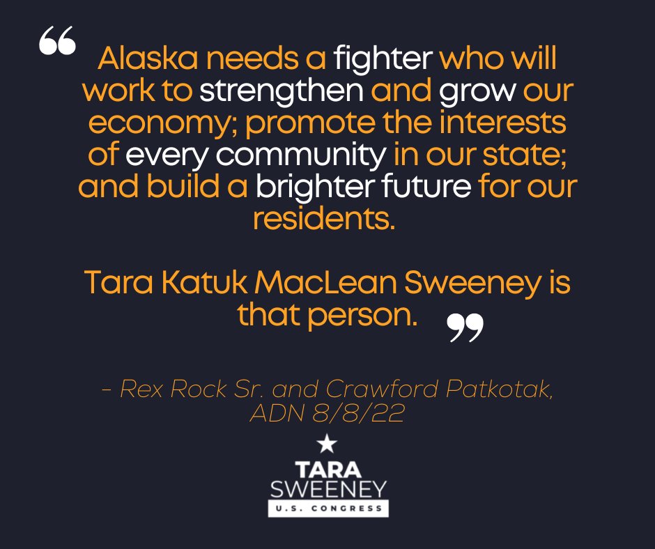 Although we won’t know the results of the regular primary election until later next week, your continued support is proof Alaskans are ready for a strong leader who can get results in D.C. Thank you, Alaska!