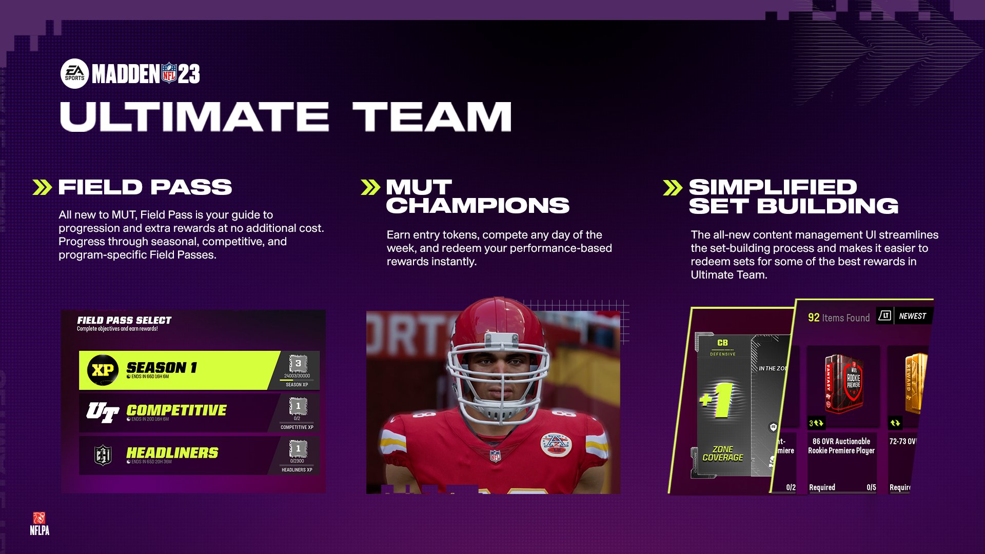 Madden NFL 24 on X: 'Building your dream team is easier than ever with  Ultimate Team Field Pass. @EASPORTS_MUT x #Madden23   / X