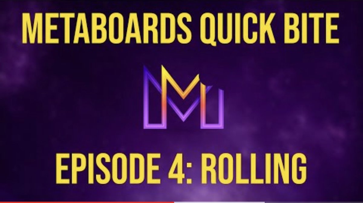 projectPCKT's tweet photo. MetaBoards Quick Bite: Episode 4 - Rolling
https://t.co/itamBYpZqF
▶️ Watch all other episodes here
https://t.co/qxJELKlLwV and don't forget to like and subscribe to Pocket.
#metaboards #pocket #PCKT $PCKT $mPCKT #crypto #Blockchain #DeFi #GameFi #P2E #boardgame #PlayToEarn https://t.co/oz57bJMfHN