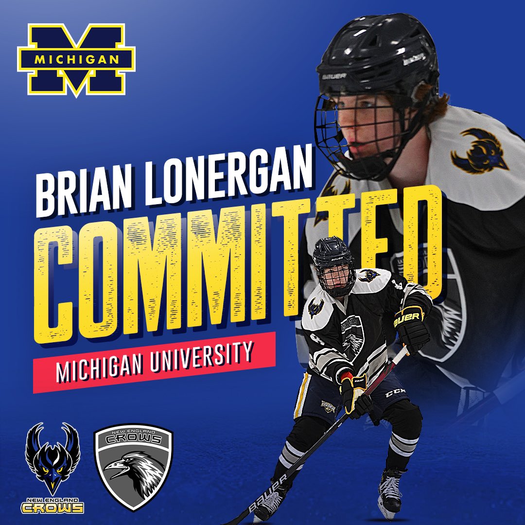 We wish to congratulate another staple to our 05’ group who has committed to <a href="/umichhockey/">Michigan Hockey</a>. <a href="/blonergan8/">Brian Lonergan</a> a defensemen who is defensively sound &amp; brings so much offense from the backend. A tremendous get &amp; will add so much on &amp; off the ice.  Congratulations, well deserved! #CawCaw