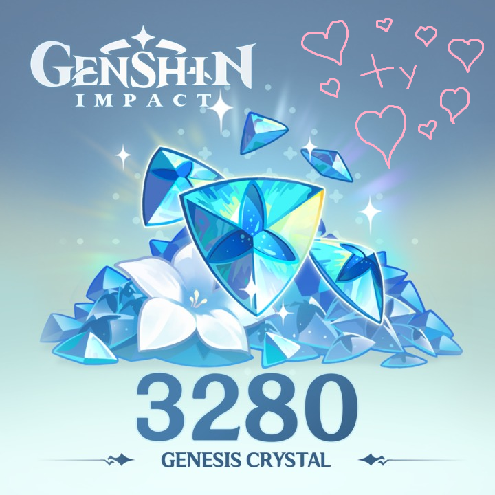 LaxusVv's tweet photo. 💫 3280 Genesis Crystals 💫

Rules:
Follow + Retweet

ty for 20k followers <3

*ends on friday*
#genshinimpact #genshintwt #genshingiveaway https://t.co/Sv65cNb6Mg