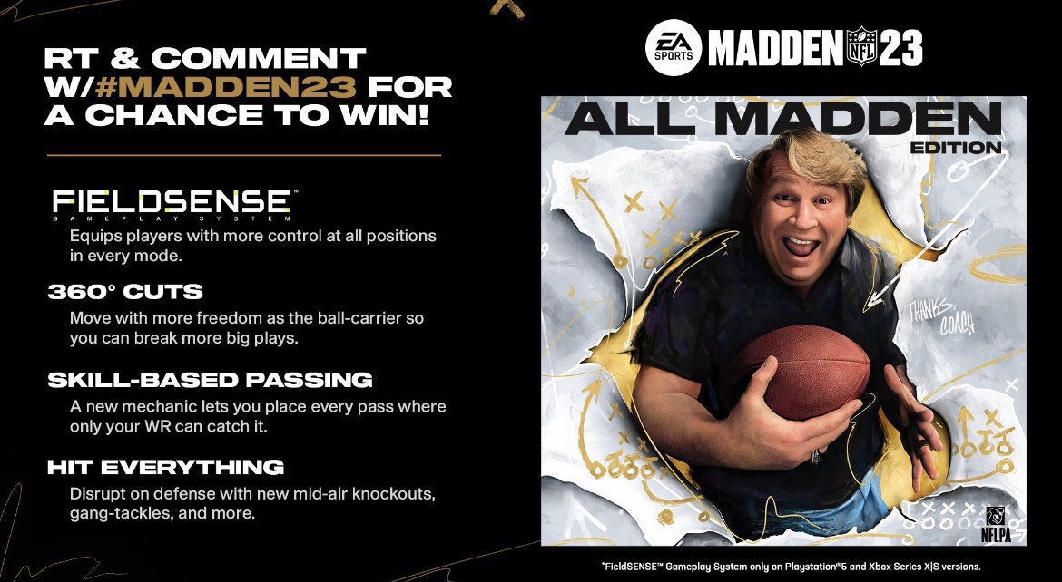 hurtswrld's tweet photo. IM GIVING OUT 1 CODE PER CONSOLE 👀
1. Like 
2 Rt
3. Follow
4. Comment #Madden23 and your console! https://t.co/GiRoQhdS3C