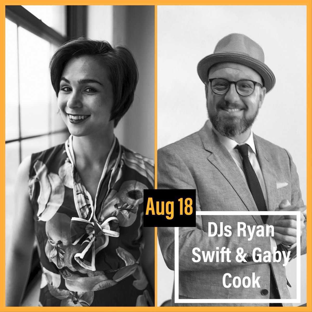 Tomorrow! <a href="/Gaby_Cook/">Gaby Cook</a> teaches the FREE drop-in lesson at 8:30pm and then joins <a href="/ryanswift/">Ryan Swift</a> in the DJ booth! Dance floor opens at 8:30 and the A/C will be cranking. See you at <a href="/YSBDDance/">You Should Be Dancin</a>!