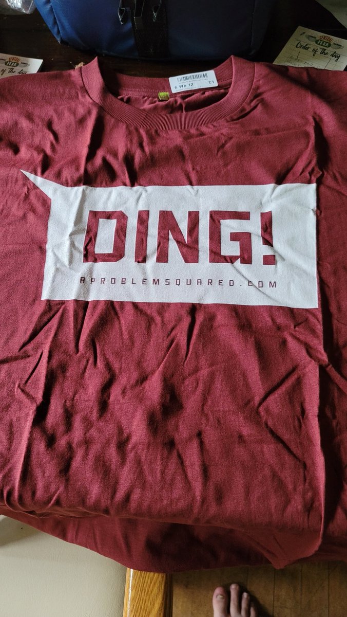 THE3NDER's tweet photo. @AProblemSquared Got my tee today! https://t.co/EeLEpKu9Fd