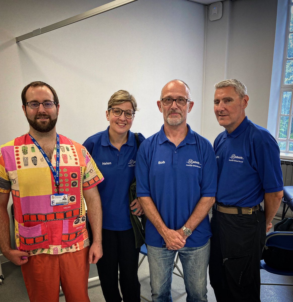 Meducate2's tweet photo. The Meducate Team returned to @uochester @uocmedschool again this week helping 2nd year Physician Associate students develop their MSK skills prior to their mock OSCEs next month. #physicianassociate #physicianassociatestudent #associateclinicaleducators #meducateacademy https://t.co/jeu7zGCV07