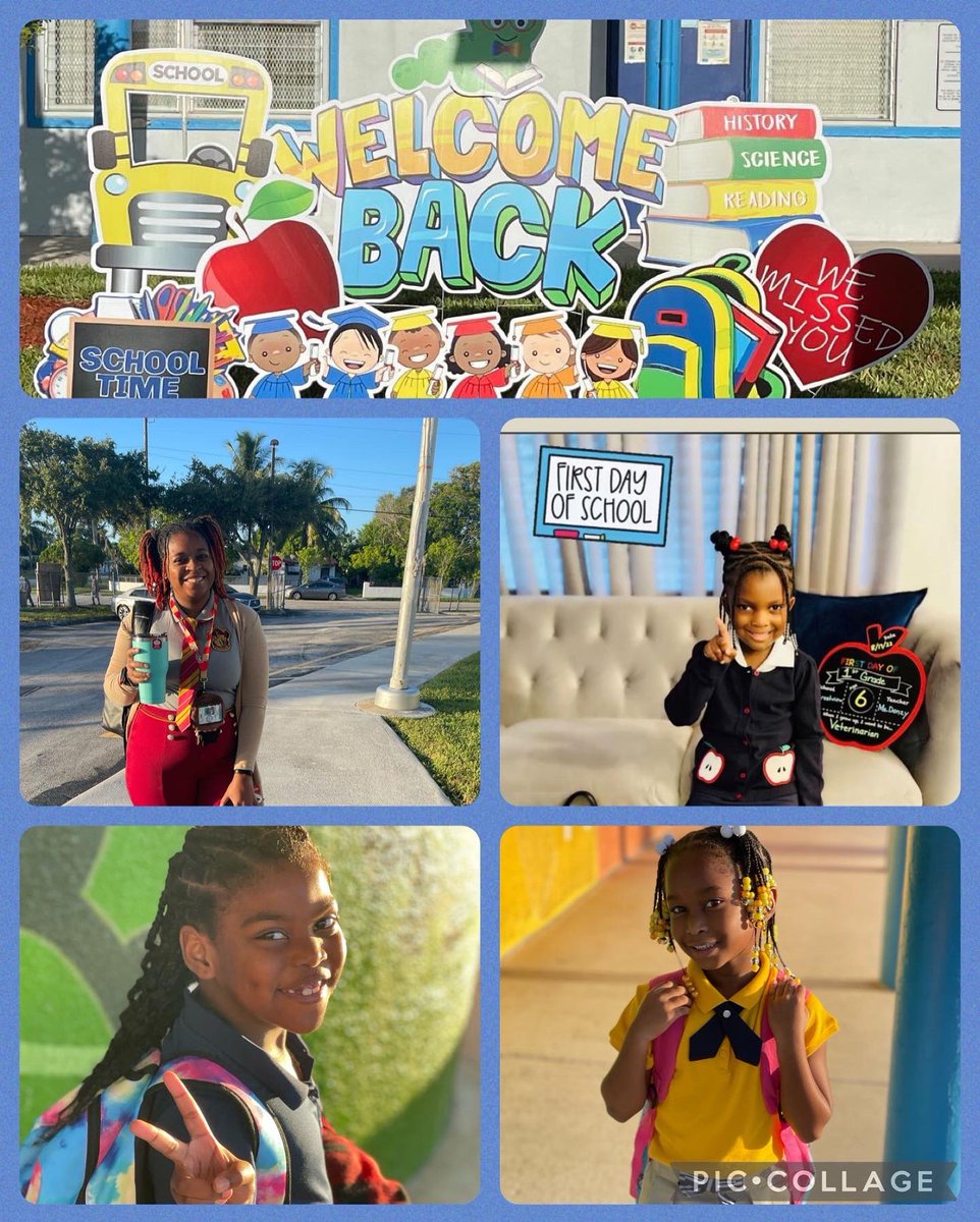 CrestviewES's tweet photo. Our faculty and staff were ready to welcome back our “Mighty Mustangs” to a wonderful 2022- 2023 school year! #firstdayofschool #welcomeback @MariaKerrCES @BRMandrell @MrsDonnell1 @Shanesecute @MDCPSNorth @MsLewis_NRO @verenanro https://t.co/zdVsHM40pC