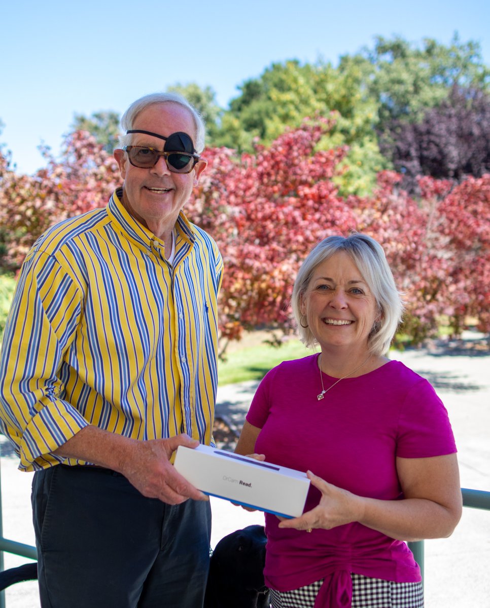 EarleBaum's tweet photo. Thank you so much @SterlingAdapt for your gift of an @OrCam device to add to our Assistive Technology offerings! The Demo Day last Friday was a big success and we were happy to be a part of it.  #OrCamRead #AssistiveTech #AssistiveTechnology https://t.co/X6D5qkruu0
