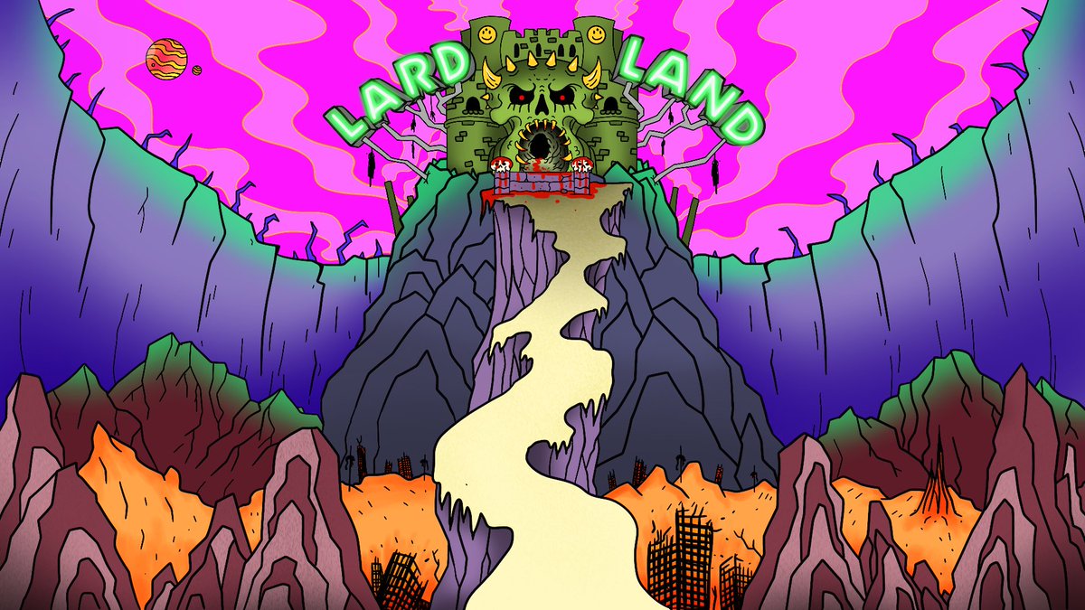 lardhumungus's tweet photo. LARD LAND BACKGROUND ART!
•
BEEN WORKING ON A LARD LAND SHOW FOR SOME TIME NOW! HERE IS A PREVIEW OF LARD’s CASTLE!
•
#BACKGROUNDART #LARD #SCENIC #SCIFI #LARDHUMUNGUS #LOWBROW #CASTLE https://t.co/gfhCn9uwII