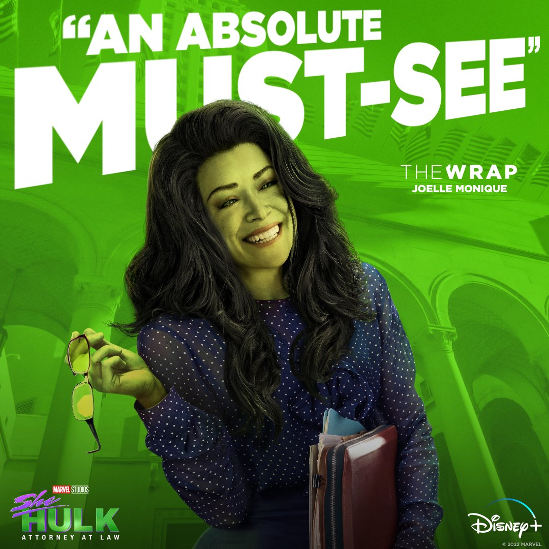 She-Hulk: Attorney at Law on X: Marvel Studios' #SheHulk: Attorney at Law  is “an absolute must-see.” 👀  / X