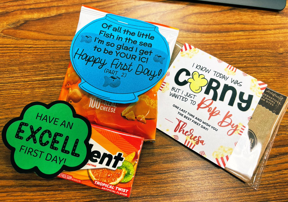 Thanks <a href="/MrsBlewettELA/">Theresa Blewett</a> for the punny motivation on the 1st day of school! So happy to have you as an IC! 🐊💚#RLAEveryNightAndDay #MaydeUsProud