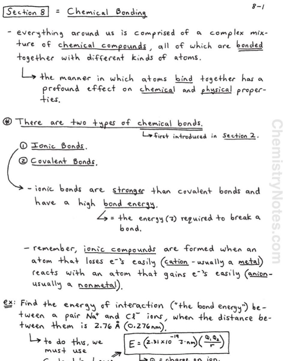 chem_notes_pdf's tweet photo. SECTION 8 - Chemical Bonding - 28 pages; https://t.co/xtSXHi6tra
.
👆🏼ALL My Notes are Available at Link Above.
.
Use them if you’d like 🧪😎
.
#chemistrynotes
#chemistryteacher
. https://t.co/RV1biBp5JO