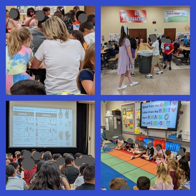 TESGallaway's tweet photo. @TimberlineNews Tigers had a great #GCISDFirstDay connecting with teachers and students through lunch together, circle up, & common experiences learning about The Tiger Way! #TESleads https://t.co/uzb1lDCJPL
