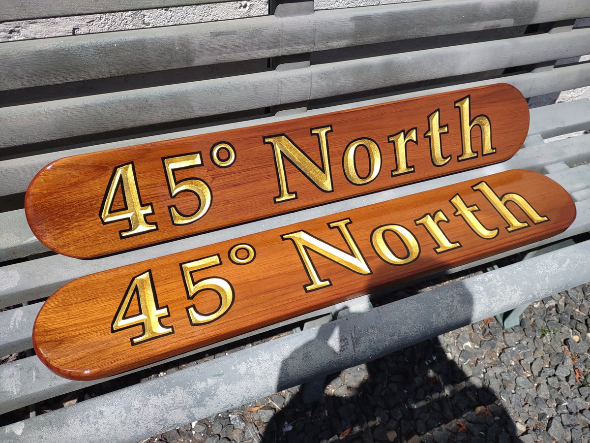 DesignsandSigns's tweet image. designsandsignonline.com We will make custom team name boards for your yacht, with carved letters and 23 karat gold leaf! #sailing #Yacht #yachting #YachtWatch #boatlife #boatparty