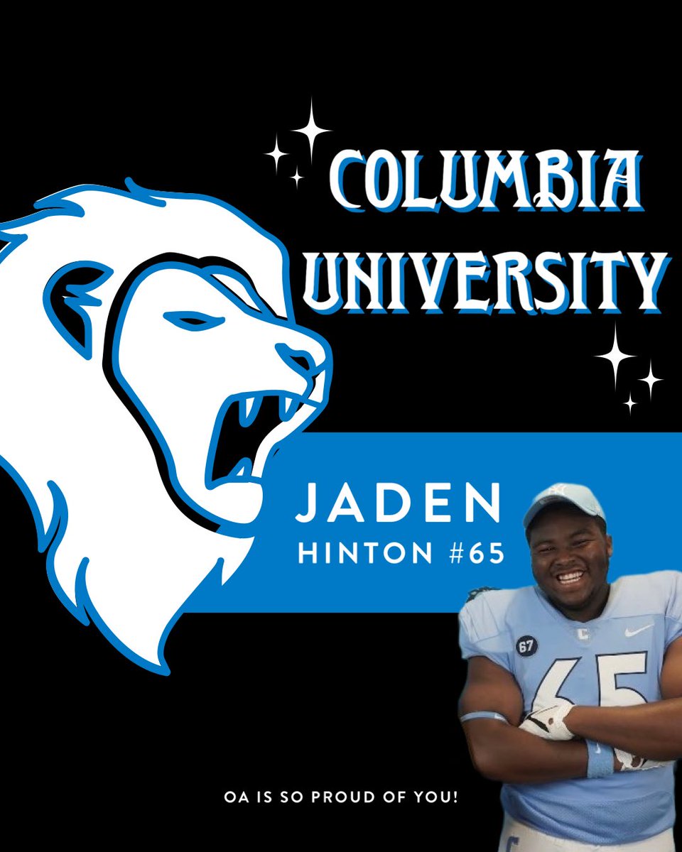 Jaden has officially committed to Columbia University!! We are all so happy for you! 🦁