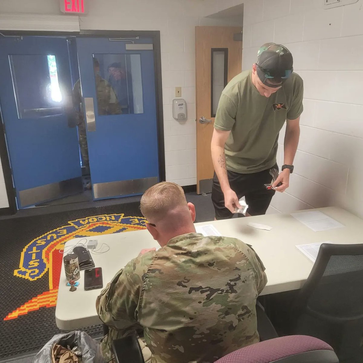 NCOAEustis's tweet photo. U.S. Army Aviation Center of Excellence Non-Commissioned Officer Academy - Eustis Cadre conduct in-processing as Soldiers arrive for the Advanced Leaders Course at Fort Eustis, Virginia, August 14, 2022.
#Thisismysquad
#Forgedtolead
#USAACE https://t.co/jNjTtfwH36