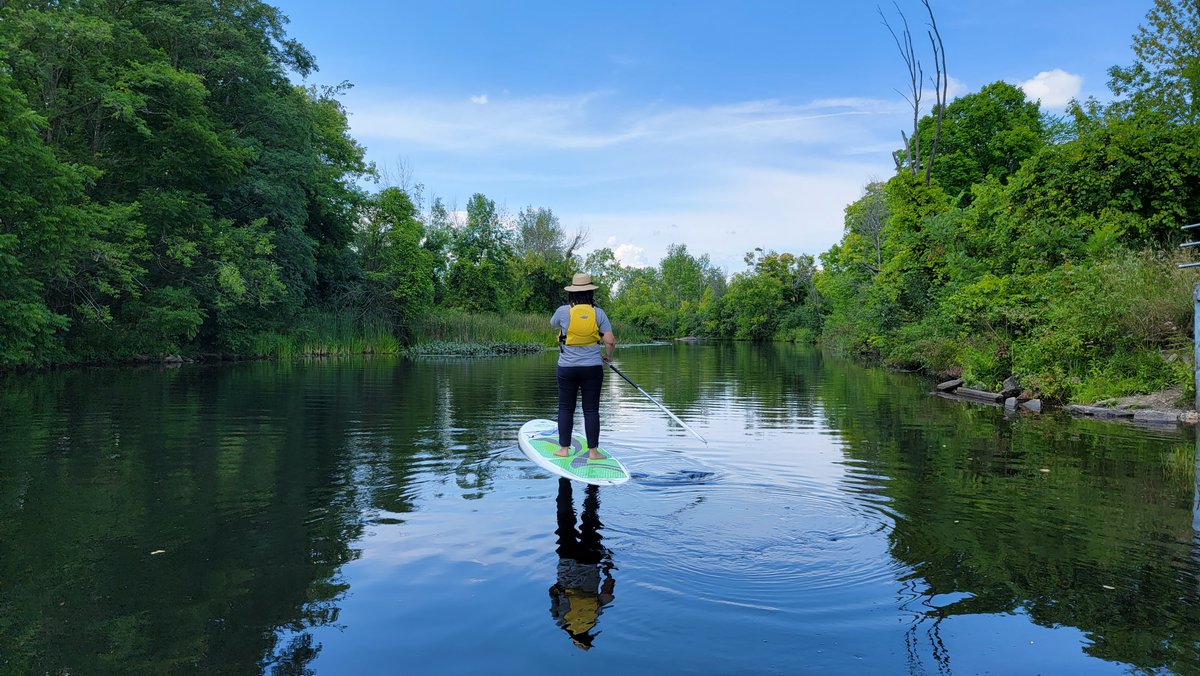 JustinLaurenXO's tweet photo. Exploring #PerthOntario by water! We went standup paddleboarding and it was gorgeous! 

It's such a peaceful place to paddle. Enjoy scenic views as you drift into town. You can rent equipment from Perth Major Outfitters.

@PerthTourism #PerthProud https://t.co/fzzP5guICv