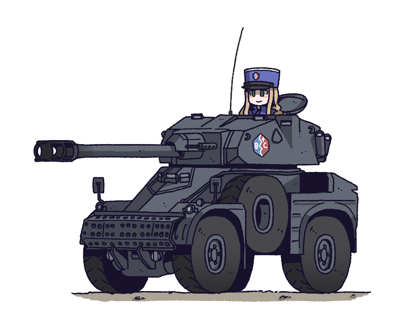 マリー(ガルパン) 「AML-90 」|KAREPACKのイラスト