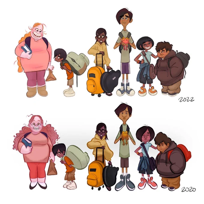 updated this lineup of sweet 6th graders for my portfolio!  