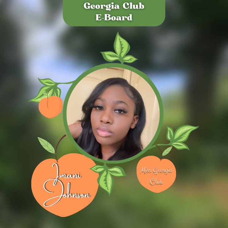 gsugaclub's tweet photo. Our Miss GA Club, Imani Johnson, hails from Atlanta, GA and is a junior majoring in elementary education. Her plans for the year are to showcase the hard work and drive that us GA natives hold &amp; plan events that brings us closer together, while giving Georgia Club more exposure. https://t.co/jyYlK0Jqeu