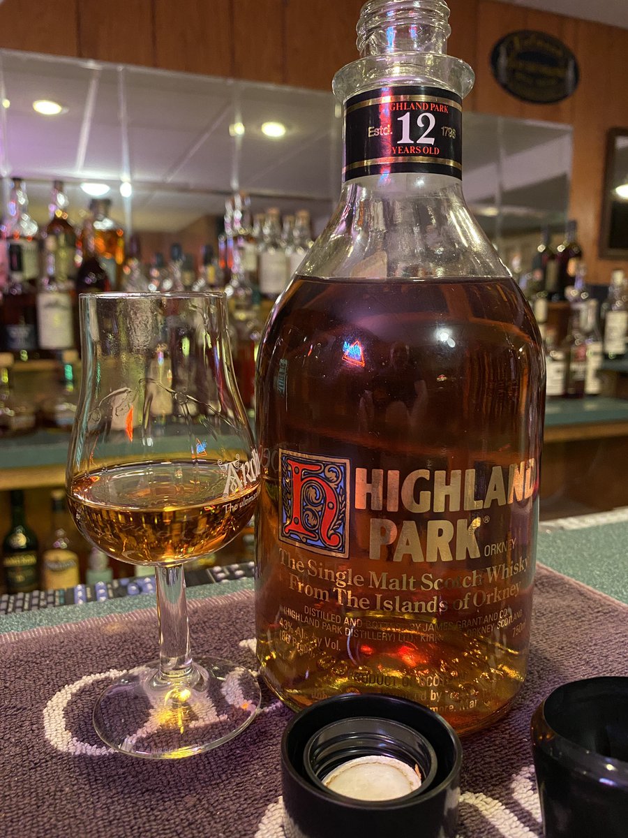 I’ve waited a long time to open up this dusty Highland Park 12 yr old, which I purchased in Baltimore over 30 years ago. It’s stunning! Sherried, polished, and tasting more mature than it’s age statement. Cheers friends! <a href="/HighlandPark/">Highland Park Whisky</a>