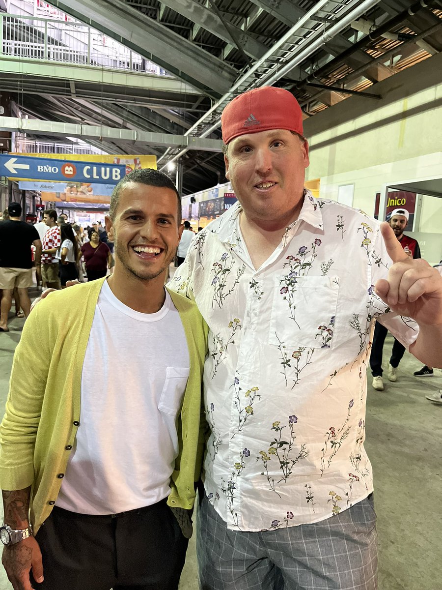 CBlake1976's tweet photo. #TFCLive Italian Royalty in the house tonight at #BMOField tonight , forever Red !! #RedPatchBoys !! https://t.co/rOc3fRkTnR