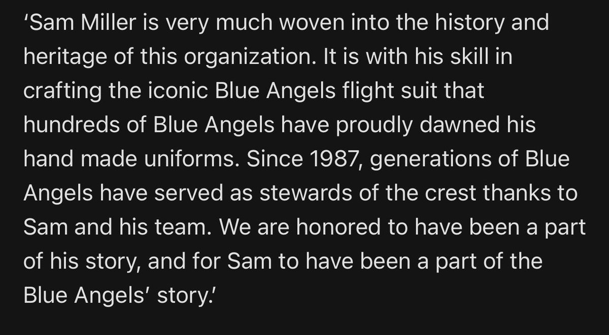 Statement from @BlueAngels Commanding Officer Brian Kesselring: ⬇️@BlueAngelsAssoc #blueangels