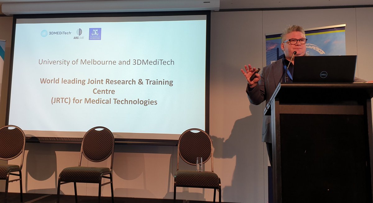ARC CMIT (@arccmit) on Twitter photo 3D at Scale! Paul Docherty, Director, 3DMEDITECH, at <a href="/BridgeTech_/">BridgeTech Program</a> symposium sharing his commercialisation journey, partnership with <a href="/UniMelb/">University of Melbourne</a> & <a href="/arccmit/">ARC CMIT</a> & driving Point of Care #medtech. #BridgeTech2022 <a href="/arc_gov_au/">Australian Research Council</a> <a href="/MTPConnect_AUS/">MTPConnect</a> 3D at Scale! Paul Docherty, Director, 3DMEDITECH, at <a href="/BridgeTech_/">BridgeTech Program</a> symposium sharing his commercialisation journey, partnership with <a href="/UniMelb/">University of Melbourne</a> & <a href="/arccmit/">ARC CMIT</a> & driving Point of Care #medtech. #BridgeTech2022 <a href="/arc_gov_au/">Australian Research Council</a> <a href="/MTPConnect_AUS/">MTPConnect</a>