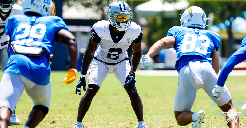 dallascowboys's tweet photo. Check out all the observations and standouts from the #DallasCowboys’ joint practice against the Los Angeles Chargers on Wednesday.

#PracticePoints | #DALvsLAC