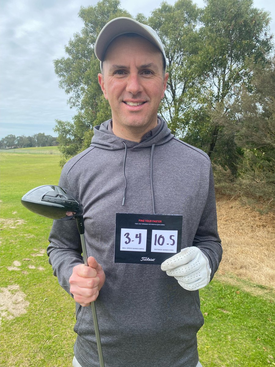 Thanks to <a href="/Titleist/">Titleist</a> <a href="/TeamTitleistANZ/">Team Titleist</a> for the opportunity to find a few more yards with the new #TSR driver. Great fitting experience and looking forward to putting the new chief in play #findyourfaster