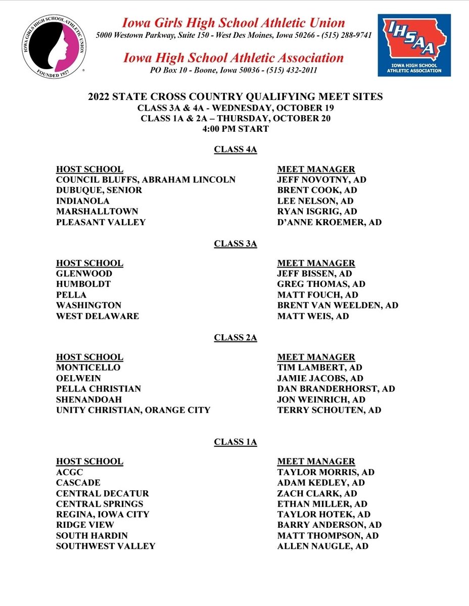 iatfcc's tweet photo. State Qualifying Meet Assignments are Out! https://t.co/c7NdTU4ErZ