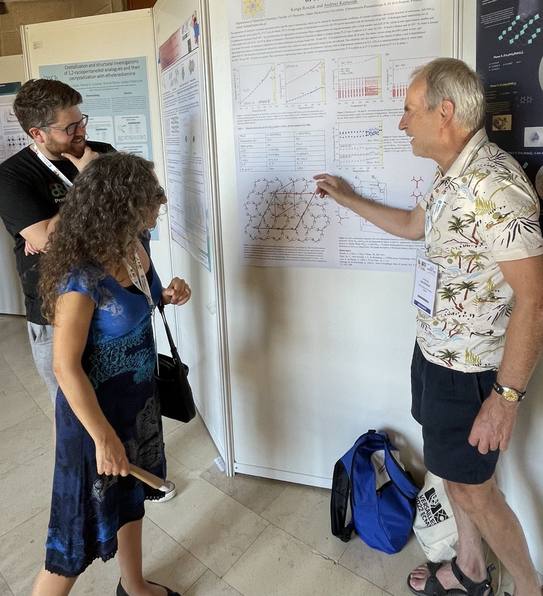 Katrusiak Group (@dmch_amu) on Twitter photo The <a href="/ECA_social/">European Crystallographic Association (ECA)</a> in the beautiful city of <a href="/CVersailles/">Château de Versailles</a> is a great occasion to meet our group!
During session 1 you can spot
💎 <a href="/Ale_ale_pol/">Aleksandra Półrolniczak</a> (MS27-1-6) presenting her work on stimuli-responsive MOF
💎 prof. Katrusiak (MS29-1-7) with poster on selenourea #MeetOurStuff The <a href="/ECA_social/">European Crystallographic Association (ECA)</a> in the beautiful city of <a href="/CVersailles/">Château de Versailles</a> is a great occasion to meet our group!
During session 1 you can spot
💎 <a href="/Ale_ale_pol/">Aleksandra Półrolniczak</a> (MS27-1-6) presenting her work on stimuli-responsive MOF
💎 prof. Katrusiak (MS29-1-7) with poster on selenourea #MeetOurStuff