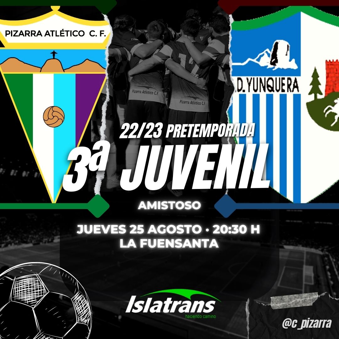 c_pizarra's tweet photo. Hoy juega nuestro juvenil en casa. La Fuensanta los espera para recibir al @CDYunqueraa a las 20.30 H.

#VíveloConNosotros https://t.co/HHeH4Tokbh