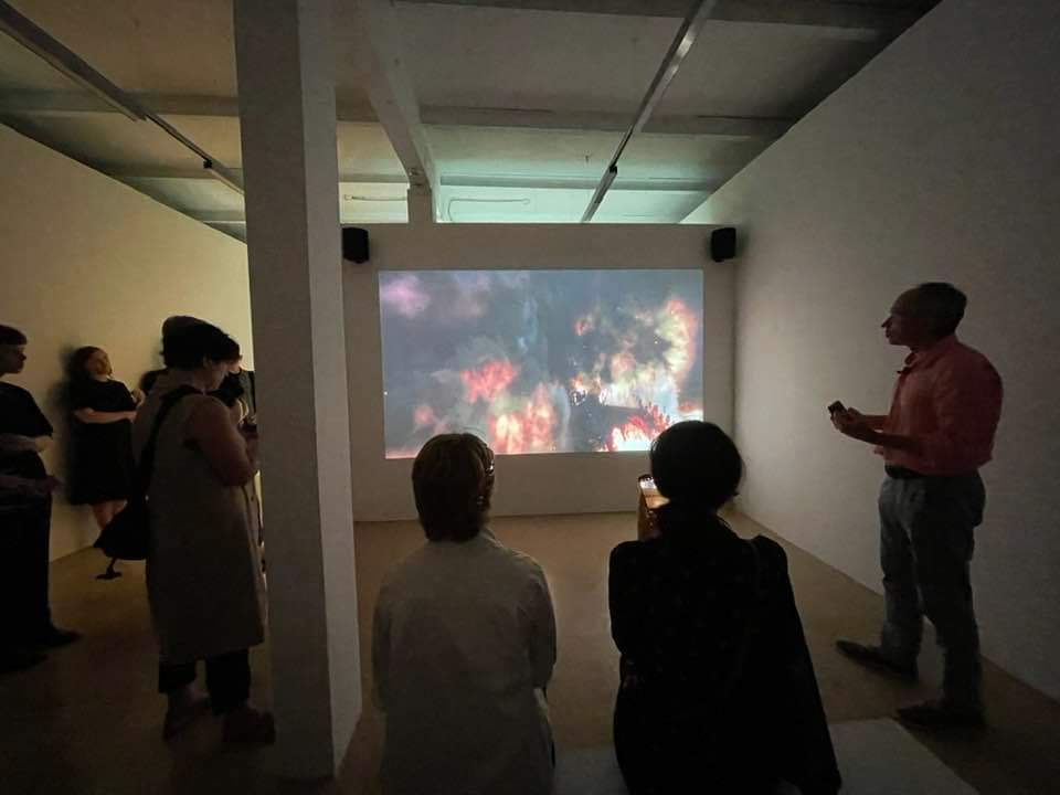 rixcriga's tweet photo. Splintered Realities exhibition Press Conference this morning. Opening at 18.00 at Kim? Contemporary Art Centre. Welcome!
#rixcriga #splinteredrealities #rixc #exhibitionopening #exhibition #art #science #rixcgallery https://t.co/cESJ1P6wrK