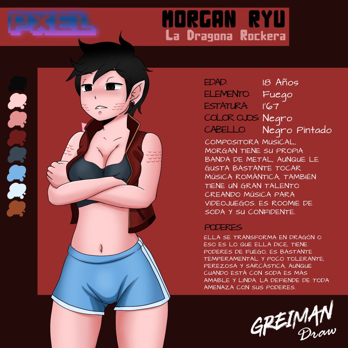 GreiManPool's tweet photo. Presentando las primeras personajes de PXEL estaré subiendo mis personajes con sus descripciones para ir trabajando ya con el proyecto #PXEL #Greimandraw https://t.co/wMt4rcSWVw
