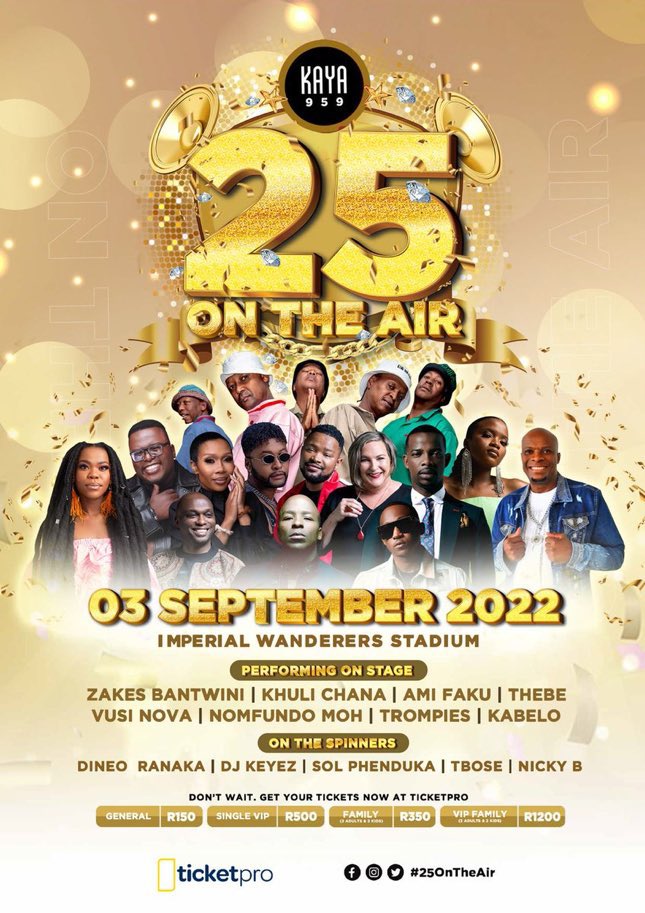 #25OnTheAir Y’all better buy the tickets shame 🔥🔥🥳.. it’s gonna be going down on the 3rd of September.. you don’t wanna miss it !