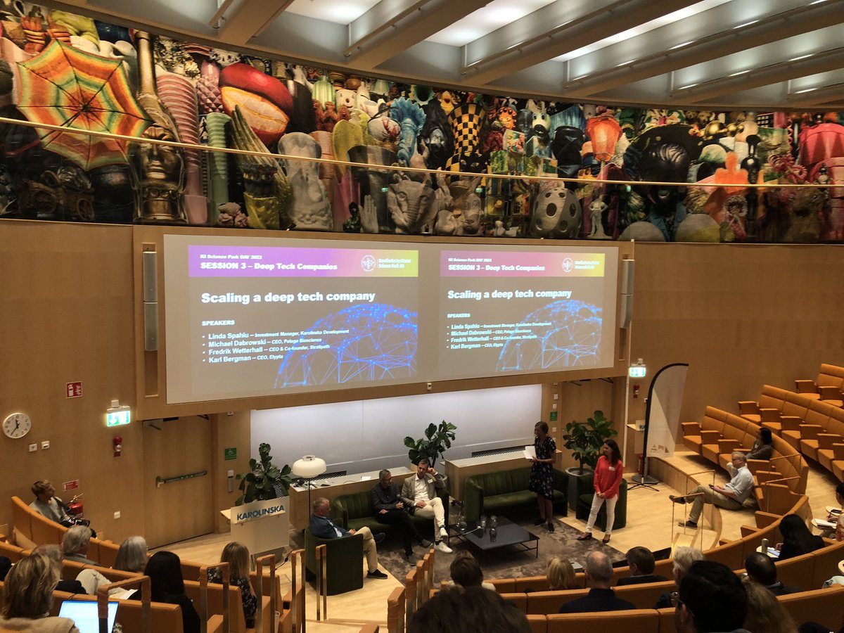 Really interesting discussion on the journey to scale-up biotech companies in Sweden. Thanks to <a href="/KISciencePark/">KI Science Park AB</a>  for the initiative. kisciencepark.se/en/ki-science-…