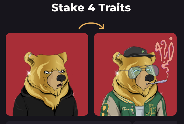 leliveld_joost's tweet photo. I went to the shoppingmall with my GOLDEN boy and I gave him some new clothes @TraitSwap. What do you think, is he ready to PARTY? 🍾 @FancyBearsMeta @jakubchmielniak @BartekSibiga #NFT #TraitSwap #FancyBear #MoonWalk https://t.co/WVJHIPgBWE