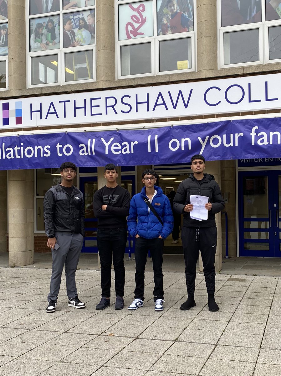HathershawC's tweet photo. Huge congratulations to all our students on your achievements! You’ve all done so well despite the challenges you’ve had to overcome! 

#TogetherWeSucceed #GCSEresultsday https://t.co/dggVdOxc8i