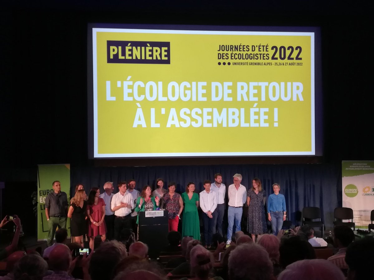 #JDE2022 Fier d'avoir  des député.es écologistes aussi punchy 👏 <a href="/Cyrielle_Chtl/">Cyrielle Chatelain</a> "Il faut réapprendre à compter avec l'Assemblée nationale,  il n'y a plus de vote automatique"
➡️ c'est la chance de ce quinquennat pour des victoires sur le #dereglementclimatique
