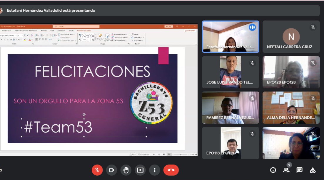 zonabg53's tweet photo. En una breve pero emotiva reunión, la Mtra. Estefani Hernández Valladolid, supervisora  de la @zonabg53 felicitó a los docentes que fueron convocados para recibir el Reconocimiento a la Práctica Educativa Durante la Pandemia por #Covid_19mx.
@HectorUlisesCG1 @dbg_epoem https://t.co/mZNqDHIHsH