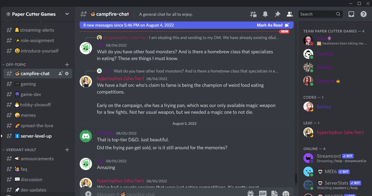 PaperCutterG's tweet photo. Why do we have a Discord? 👀

We don't just want to make games. We want to create a community — and one that actually impacts the development of our game! 

➡️Join us? (link in bio) https://t.co/fKpwsxto1N