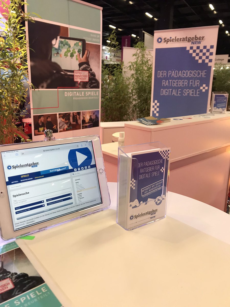 Spieleratgeber's tweet photo. Gemeinsam mit @GGrenzen @esjl_nrw @ctrl_blog @fjmknrw findet ihr uns jeden Tag der @gamescom in Halle 10.2 auf dem @jugendforum_nrw - Wir freuen uns auf euch. #gamescom #gamescom2022 #gamescom22 #fjmk #jugendforum #medienpädagogik https://t.co/7OtwkOxT5A