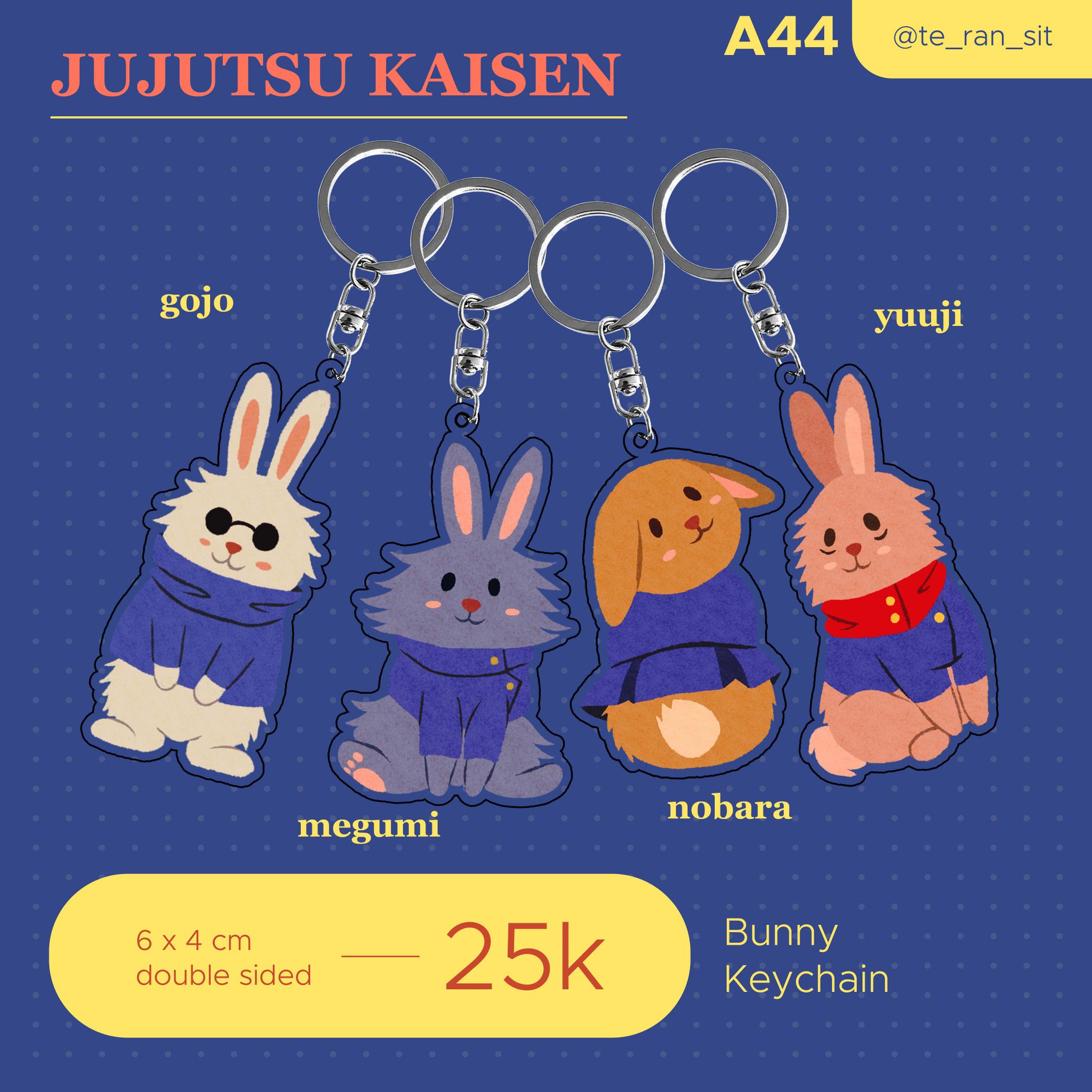 NONARY PROJECT CF15 A44 on Twitter "JUJUTSU KAISEN (Bunny Keychain