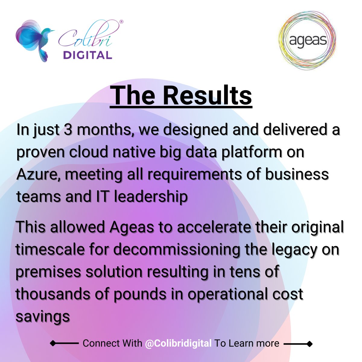 digital_colibri's tweet photo. #CaseStudy #Ageas

#Microsoft #Azure allowed @AgeasUK to accelerate their original timescale for decommissioning the legacy on premises solution resulting in tens of thousands of pounds in operational cost savings

Click To Learn More: https://t.co/yoXHi04xBp

#colibridigital https://t.co/AJbSqrE70h