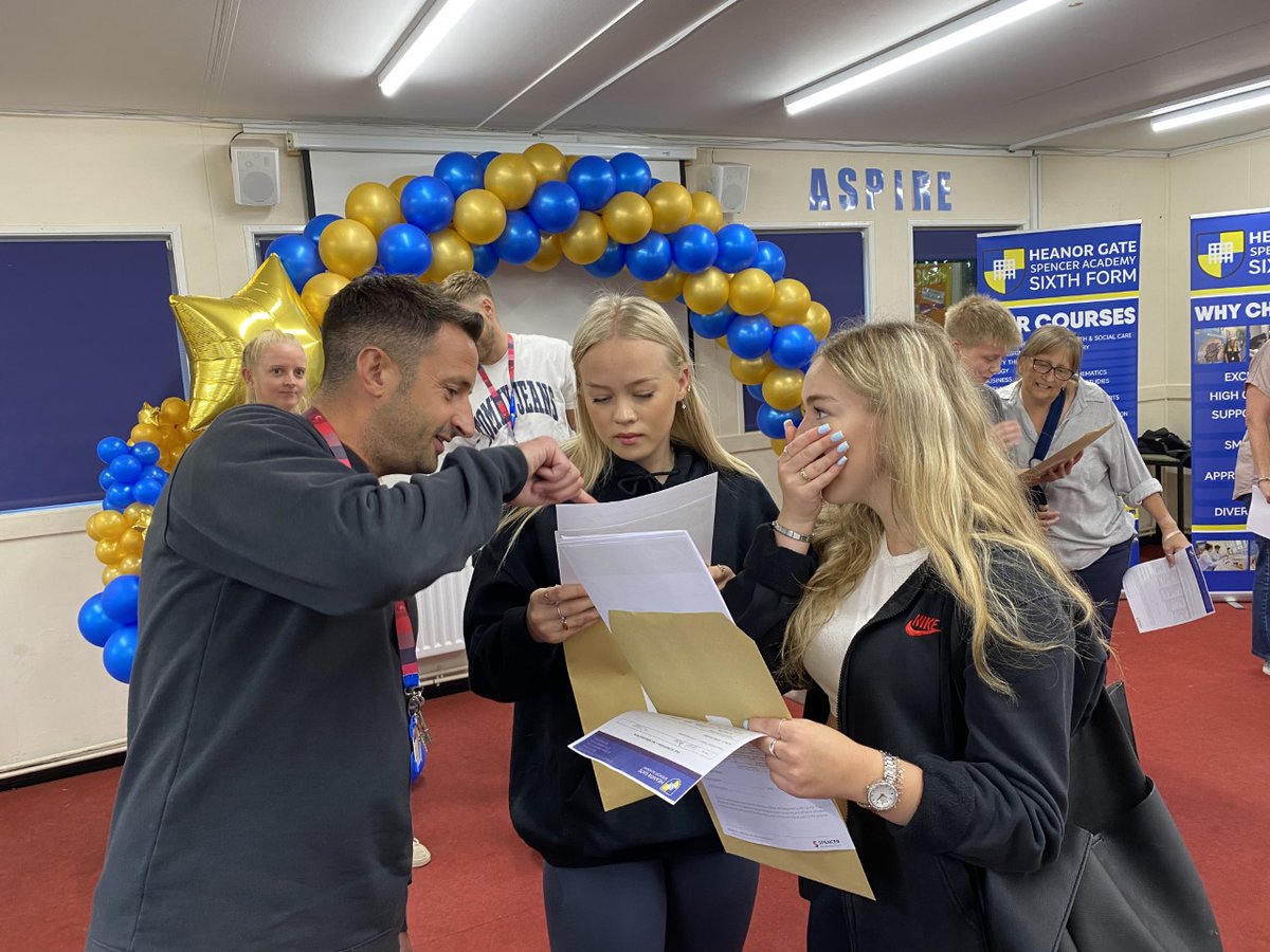 HeanorGateSA's tweet photo. For the second week running, HGSA's students have celebrated some fantastic results at both GCSE and in Level 2 vocational courses. More information and comment from Mr Jones, Senior Vice Principal can be found on our website https://t.co/0NLs3UIOvm https://t.co/OyK2Lcoilb