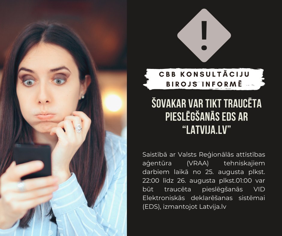 Šovakar var tikt traucēta pieslēgšanās EDS ar “Latvija.lv”

vid.gov.lv/lv/sovakar-var…