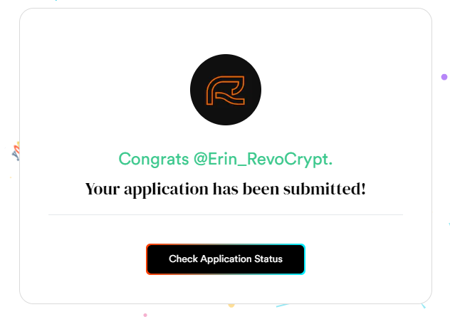 Erin_RevoCrypt's tweet photo. Had to see what all the fuss is about - not only was the technological experience very smooth, the questions were quite introspective. I like it and well-done @frankdegods - been following the progress of your company since the days of the "paper hand bitch tax" and marketplace😂 https://t.co/dVsUd2xldn