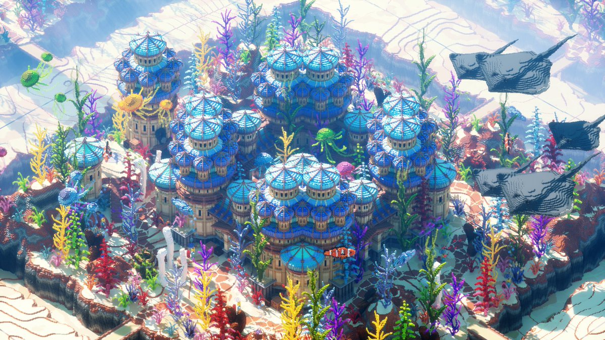 Faction spawn in the style of Ocean .

 The building was built according to a clear technical task of the company <a href="/SeniorTeamMC/">SeniorTeamMC</a>.
 Render By <a href="/forrrsa/">Forsa</a>
 Built on <a href="/BuildersRefuge/">Builder's Refuge</a>

 #Minecraftbuilds #Minecraft都市開発 #Minecraft