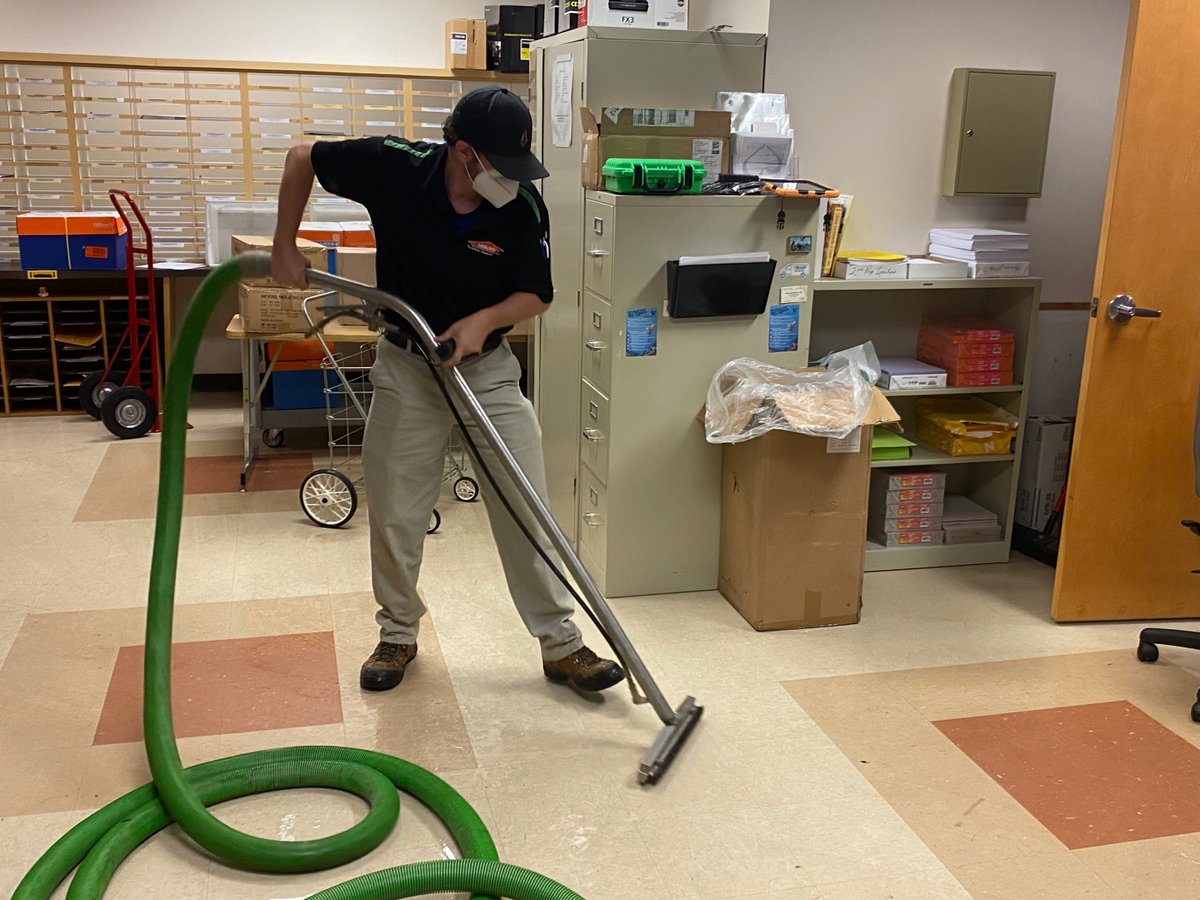 George is extracting water out of a commercial business in Charleston, WV. Great job! 😄